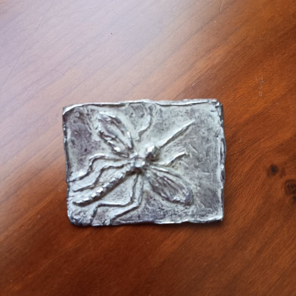 Spring Transformation Dragonfly Silver Decorative… - image 1